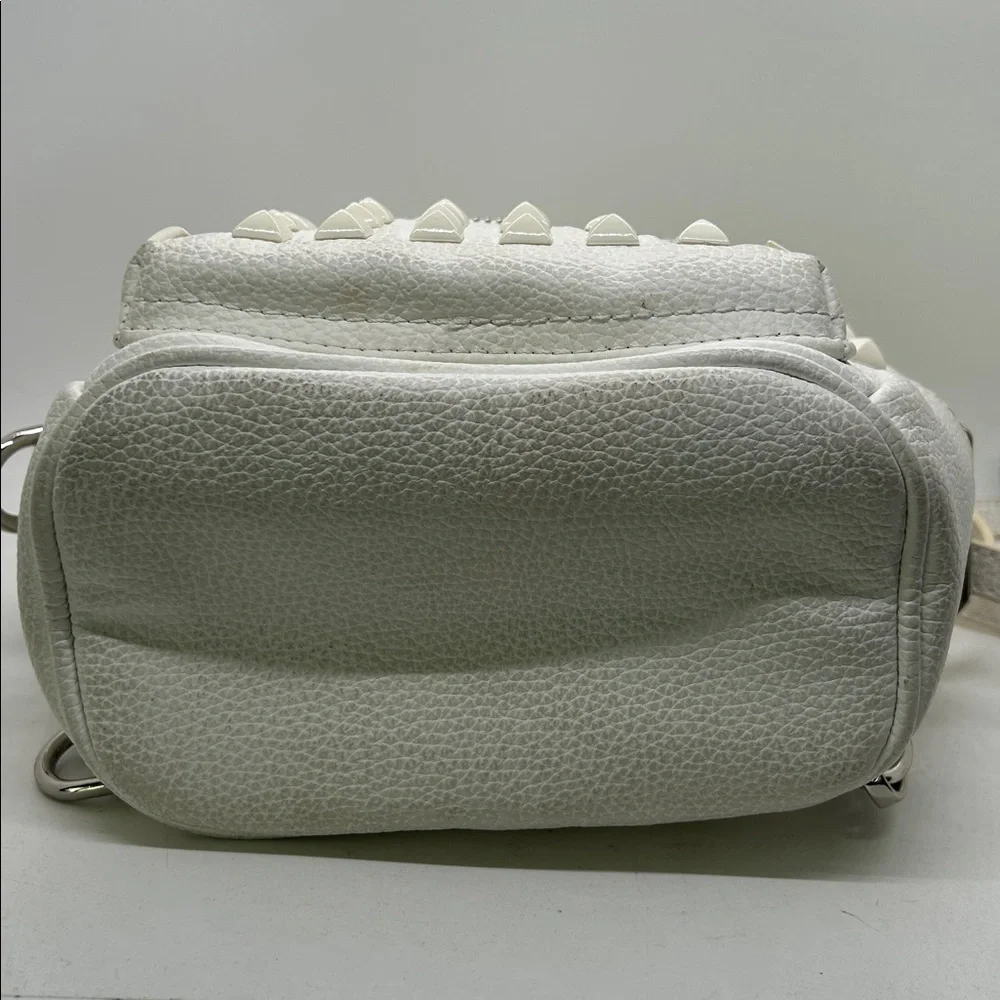 Philipp Plein White Leather Studded Adjustable Straps Backpack Bag 🌺🌺 - Picture 7 of 8